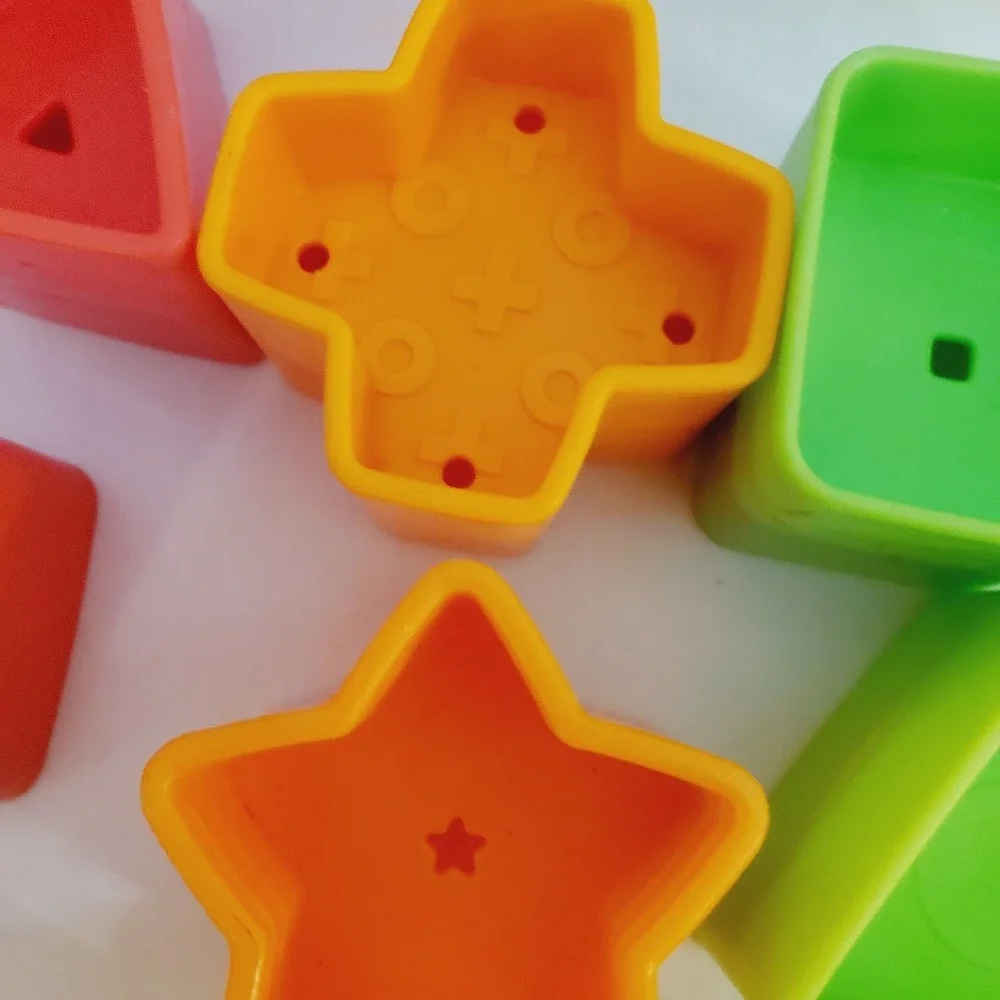 12‎ Pc Fisher Price Replacement Shape Sorter First Blocks